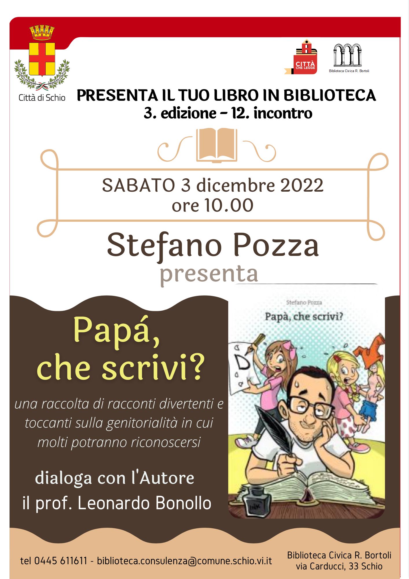 Presenta il tuo libro in biblioteca - Stefano Pozza presenta 